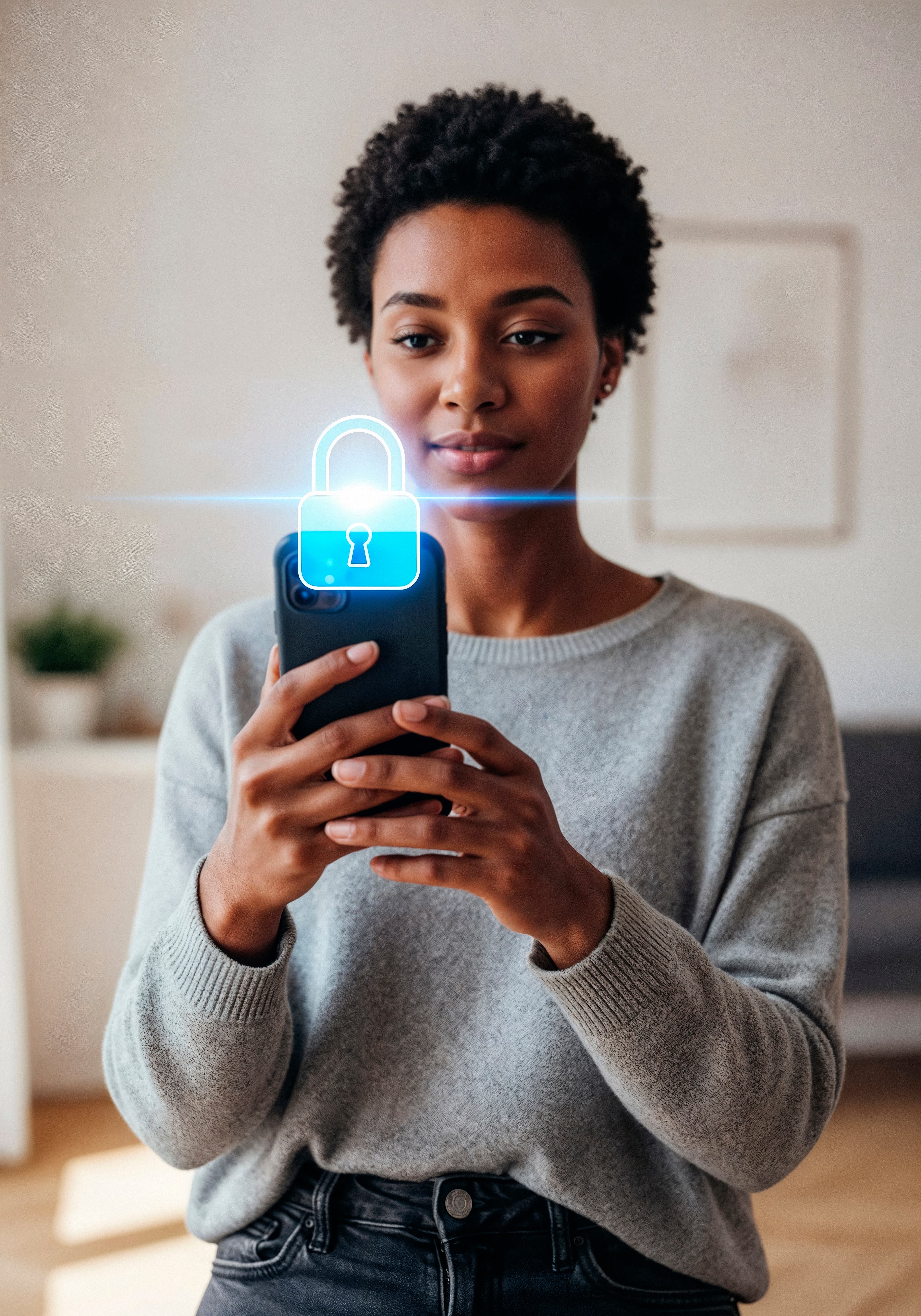 Smartphone présenté en main