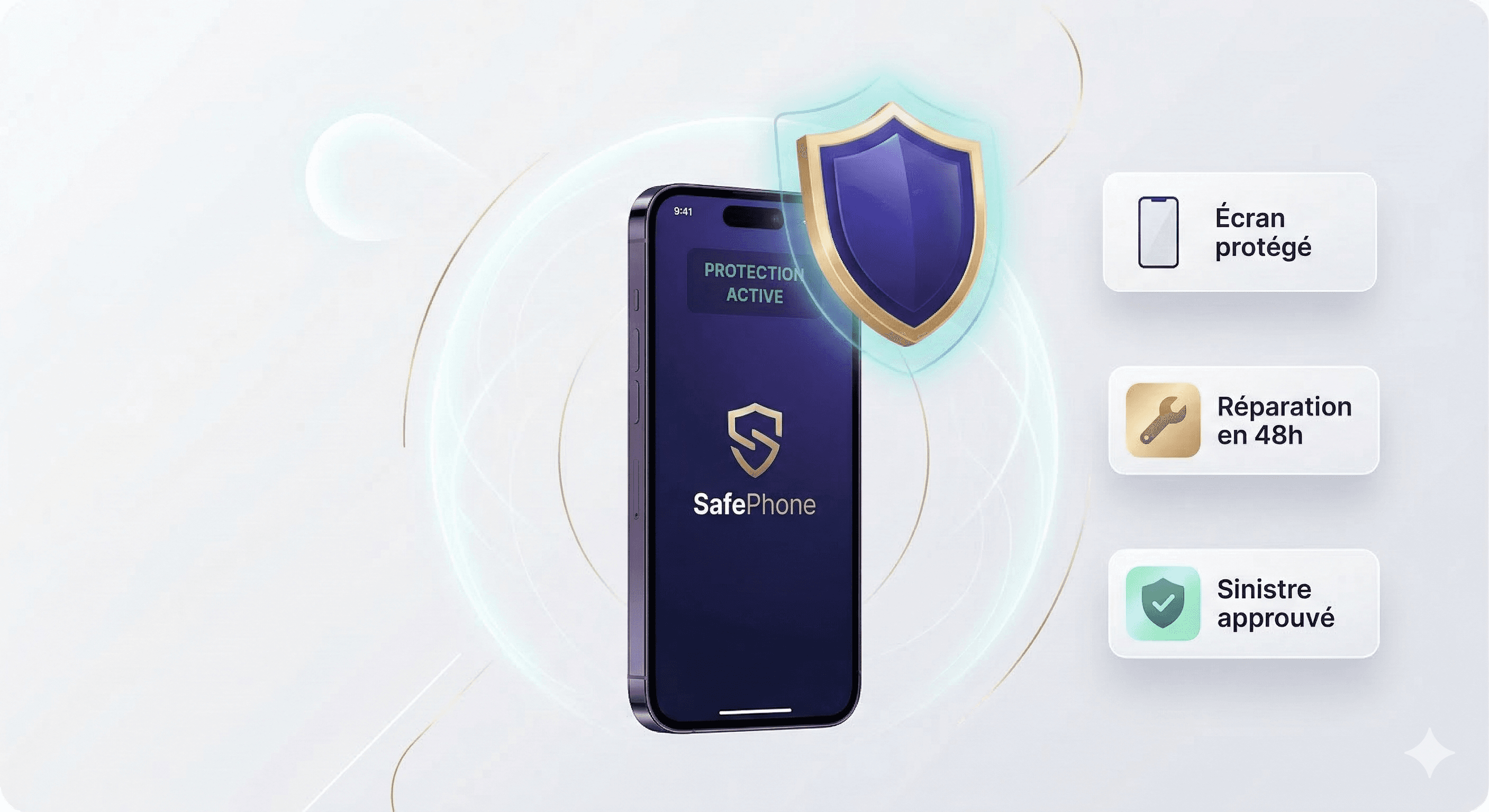 Remise d'un smartphone après prise en charge SafePhone